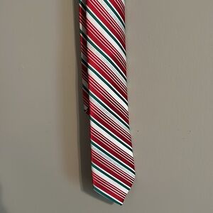 Hallmark Red, White, Green Striped Holiday Tie